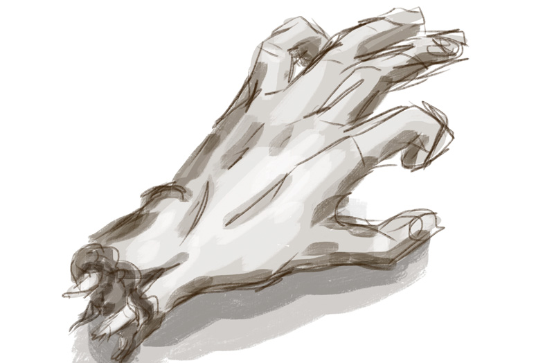 Zombie hand
