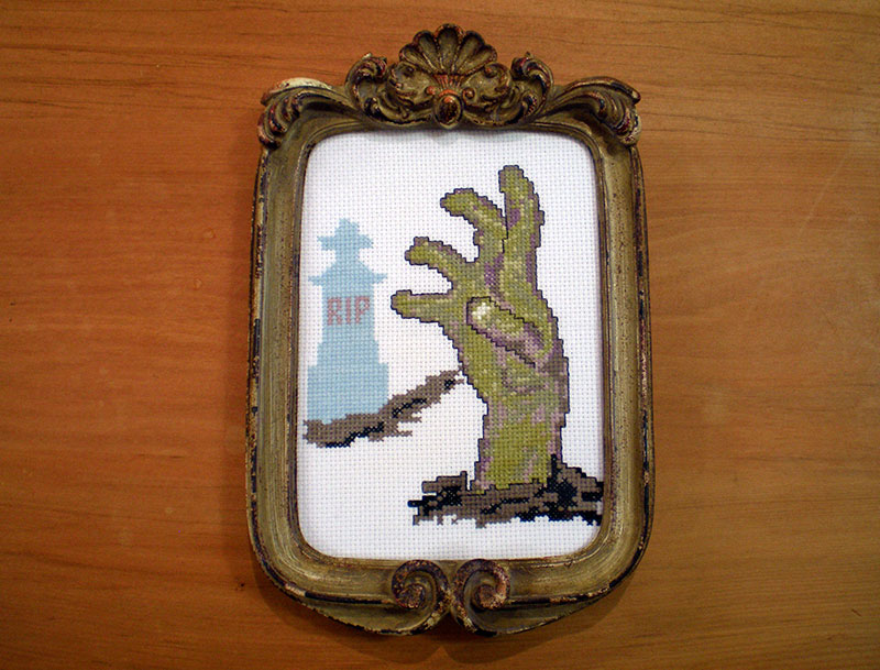 Zombie cross stitch