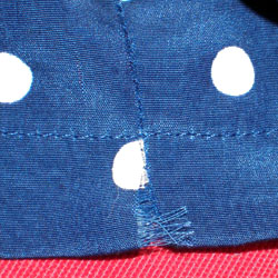 One of the many areas where the seam had started to pull open